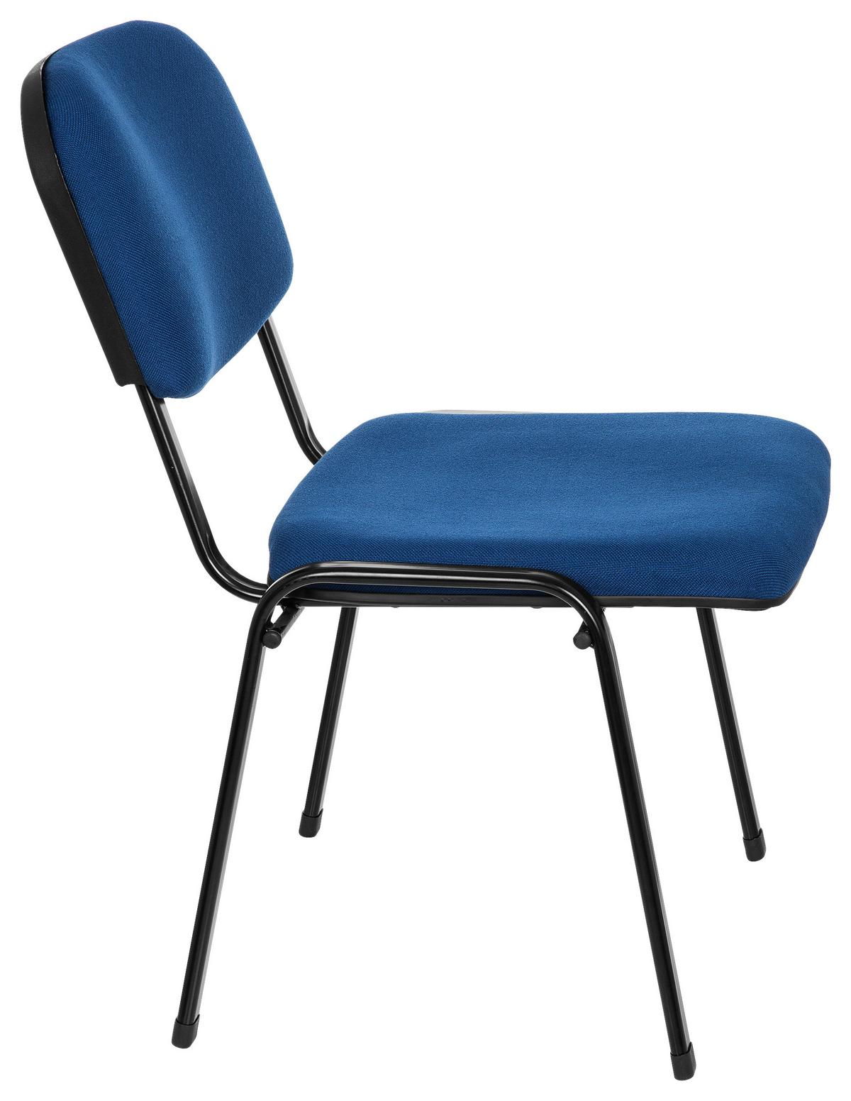 Besucherstuhl Xt 600 Xl Blau/schwarz Bis 150 Kg - Blau/Schwarz, Basics, Textil/Metall (60/87/55cm) - MID.YOU