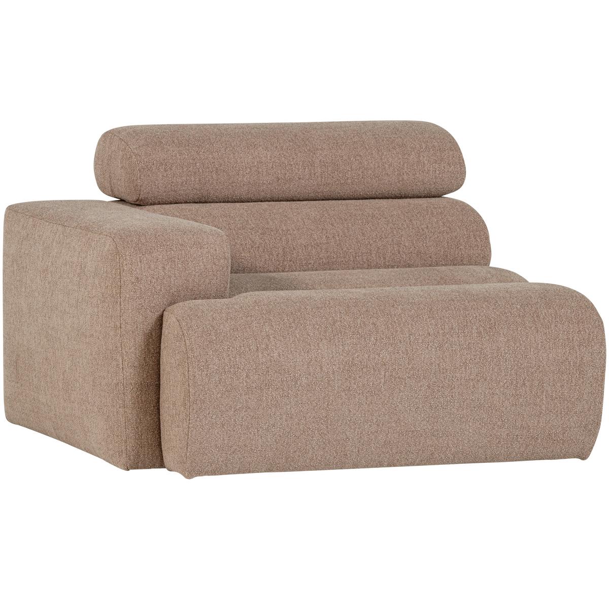 Sofaelement Novi Taupe B: 109cm - Taupe, Design, Textil (109/86/113cm) - Livetastic
