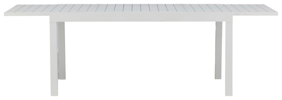 Gartentisch Marbella - Weiß, KONVENTIONELL, Metall (160/100/75cm) - Gardenson