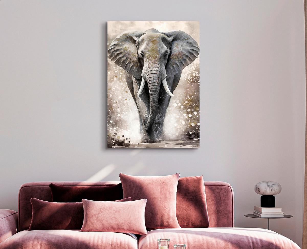 ORIGINALBILD ANGELIKA -PAZ- - Multicolor/Naturfarben, KONVENTIONELL, Holzwerkstoff/Textil (50/70cm) - Luca Bessoni