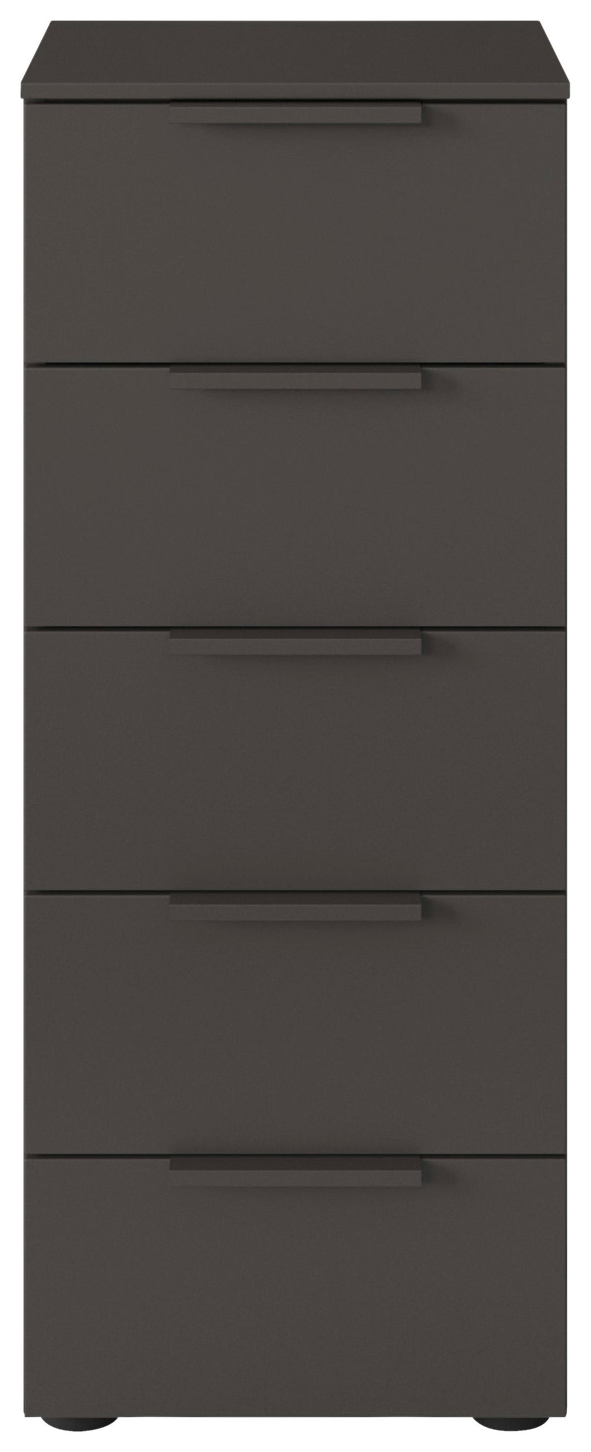 Kommode 40 Cm Flipp Graphitfarben - Schwarz/Graphitfarben, MODERN, Holzwerkstoff (40/100/42cm) - Rauch Möbel