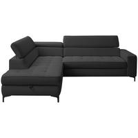 Ecksofa Nala Anthrazit S: 203x251cm - Anthrazit/Schwarz, Design, Textil (203/251cm) - MID.YOU