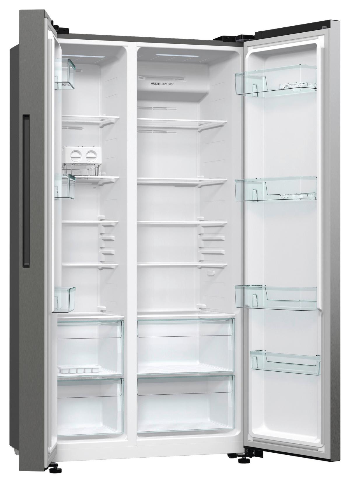 Side-By-Side Nrr9185eaxl Silberfarben Super-Gefrieren - Silberfarben, Basics, Metall (91/178,6/64,3cm)