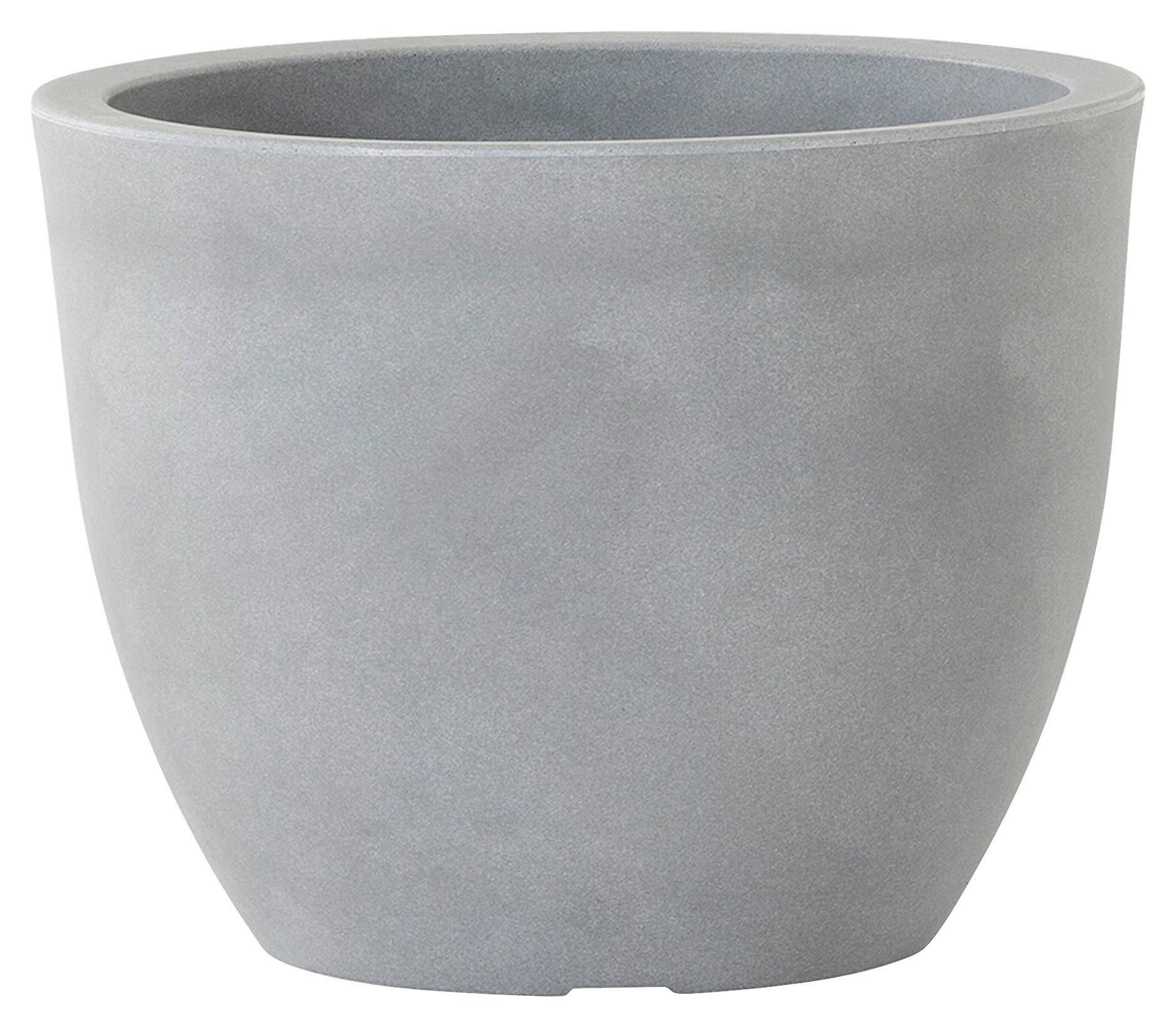 PFLANZENTOPF Grau D: 45 cm - Grau, Basics, Kunststoff (45/34,5cm) - Siena Garden