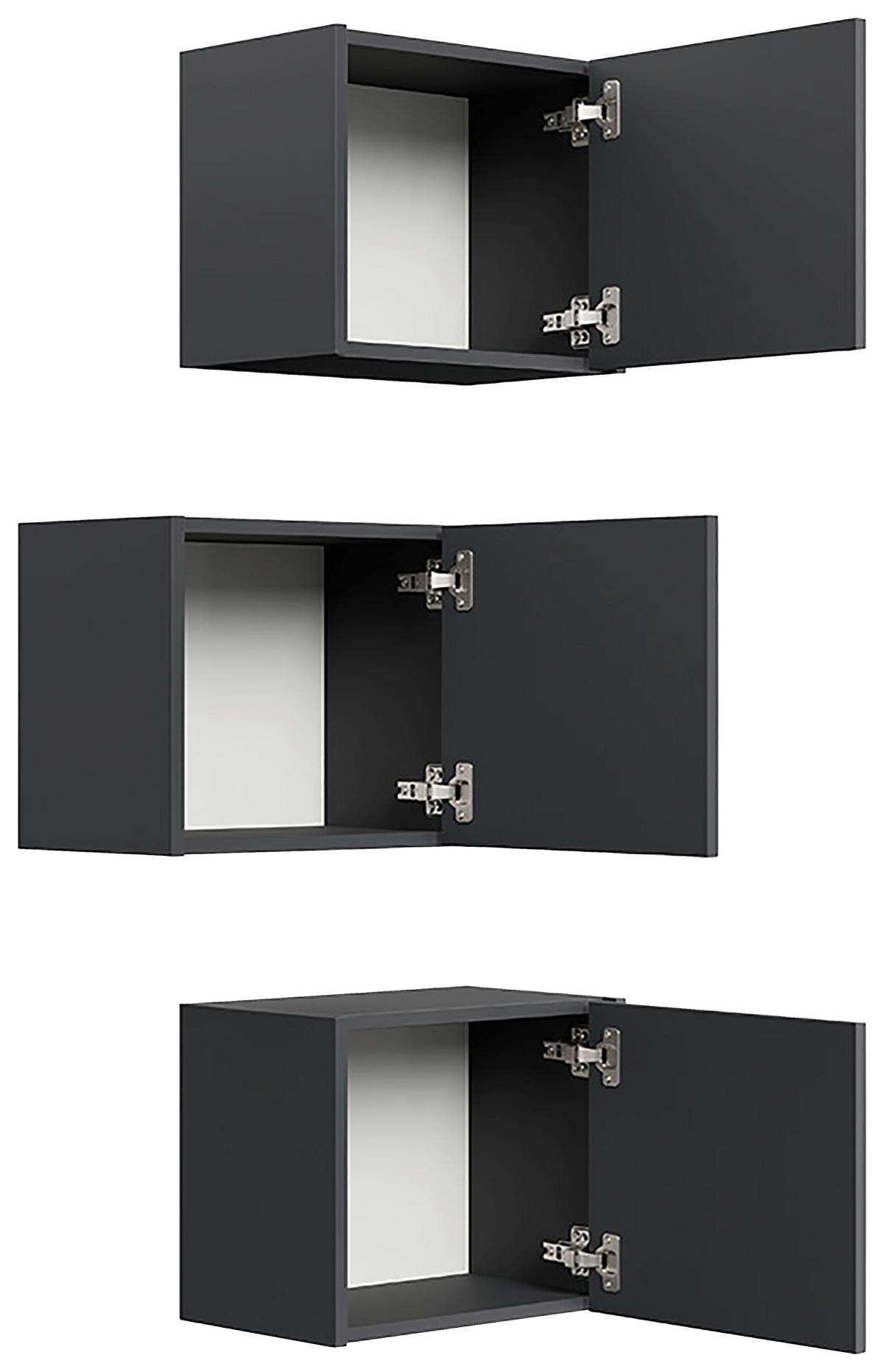 Hängeschrank Limes Graphitfarben B: 41,4 Cm - Graphitfarben, MODERN, Holzwerkstoff (41,4/33,3/25cm) - MID.YOU