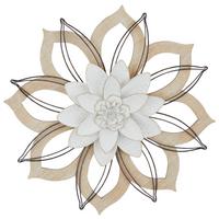 Wanddeko Alina - Goldfarben/Schwarz, Design, Holz/Holzwerkstoff (46/5cm) - James Wood