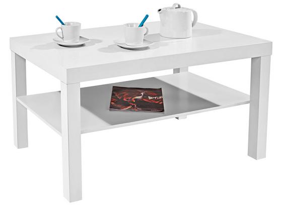 Dohányzóasztal Light - fehér, modern, faanyagok (90/45/55cm) Dohányzóasztal Light - fehér, modern, faanyagok (90/45/55cm)