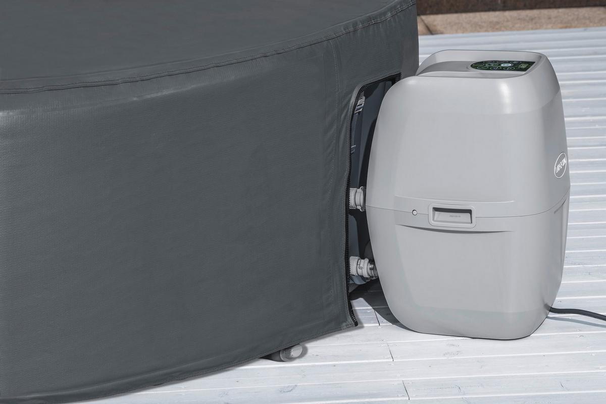 Whirlpoolabdeckung Nadine - Dunkelgrau, KONVENTIONELL, Kunststoff (180/66cm) - Bestway