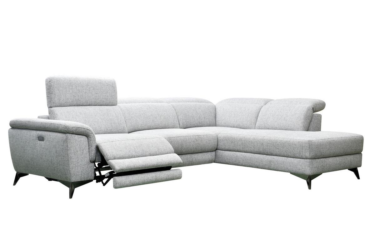 Sedací souprava Koln - šedá, Moderní, kov/textil (283/98/212cm) - Bessagi Home