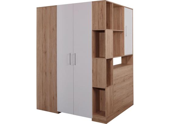 Eckschrank Box - Eichefarben/Weiß, MODERN, Holzwerkstoff (150/205/120cm) Eckschrank Box - Eichefarben/Weiß, MODERN, Holzwerkstoff (150/205/120cm)