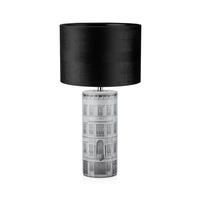 Tischleuchte Grau, Schwarz, 60w - Schwarz/Grau, Basics, Keramik/Textil (34/64cm) - Markslöjd