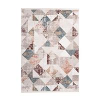 Webteppich Grau/Rosa Akropolis 160x230 cm - Rosa/Grau, Design, Textil (160/230cm) - Kayoom