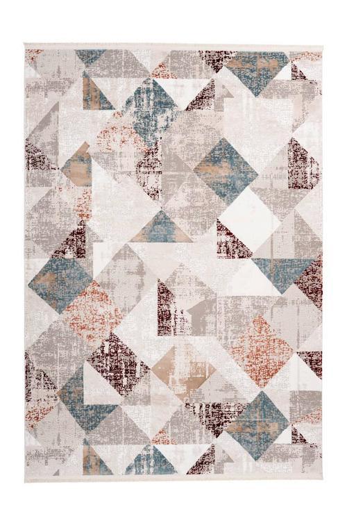 Webteppich Grau/rosa Akropolis 80x150 Cm Grau, Rosa  80/150 cm 