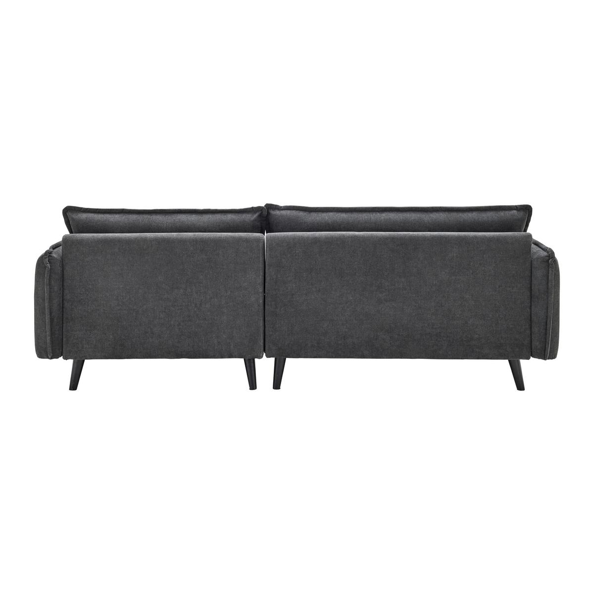 Sedací souprava DAJANA, tmavě šedá - černá/tmavě šedá, Moderní, dřevo/textil (251/102/173cm) - P & B