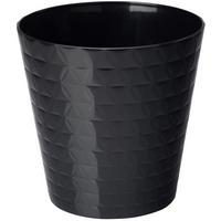 Obal na kvetináč BRILLIANT 13 - čierna, Konventionell, plast (13/13cm) - Mömax