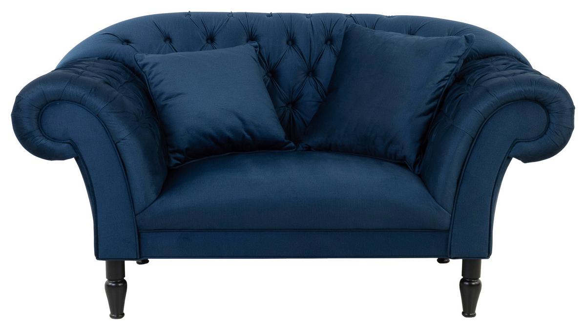 Xxl-sessel Cupido - Schwarz/Dunkelblau, Design, Textil (180/94/103cm) - MID.YOU