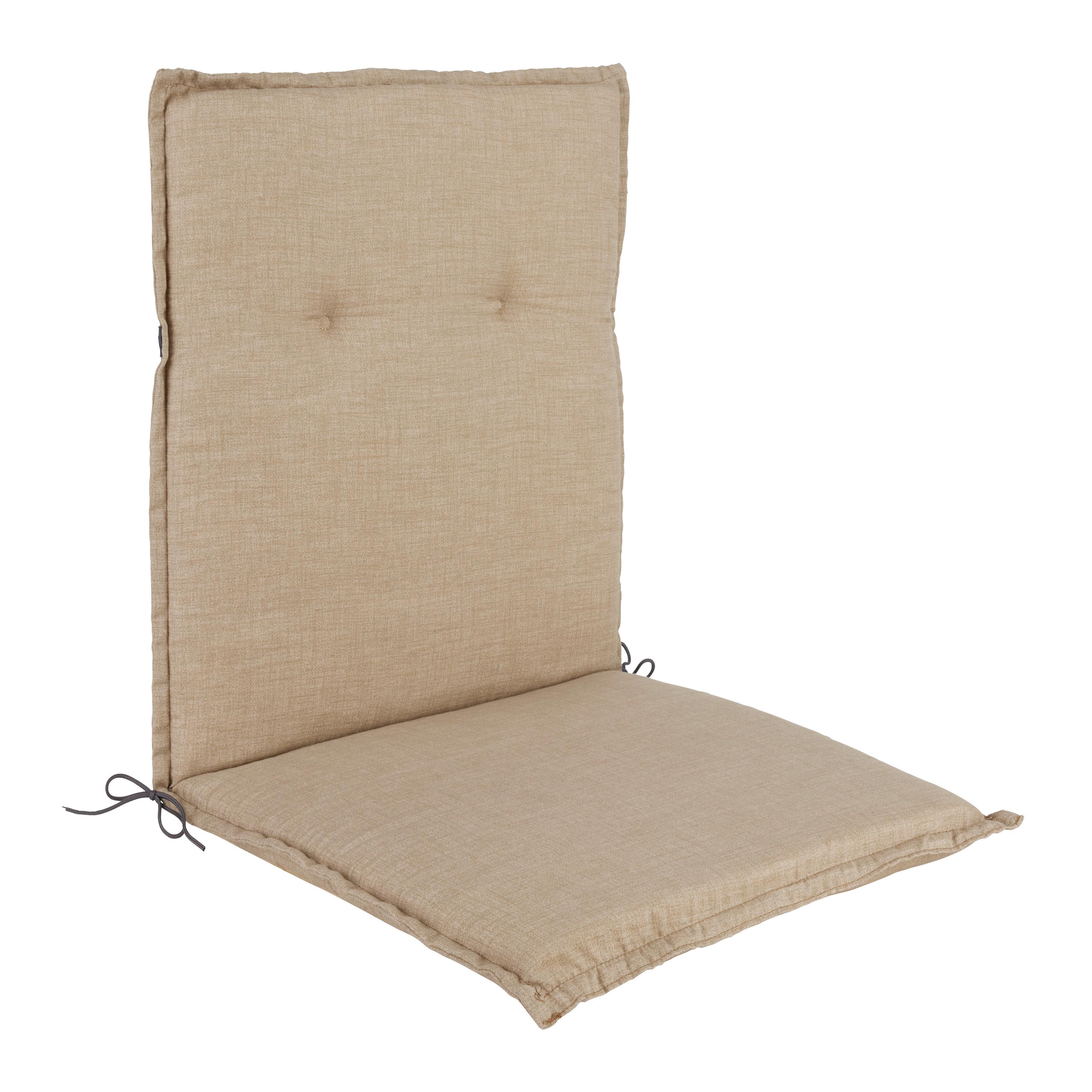 PODLOŽKA NA ŽIDLI GENF 1 - béžová, Basics, textil (100/48/5cm) - Mömax
