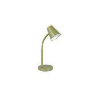 LED-Tischleuchte Pongo Braun Grün B: 13 cm - Braun/Grün, Basics, Kunststoff/Metall (36/13/23cm)