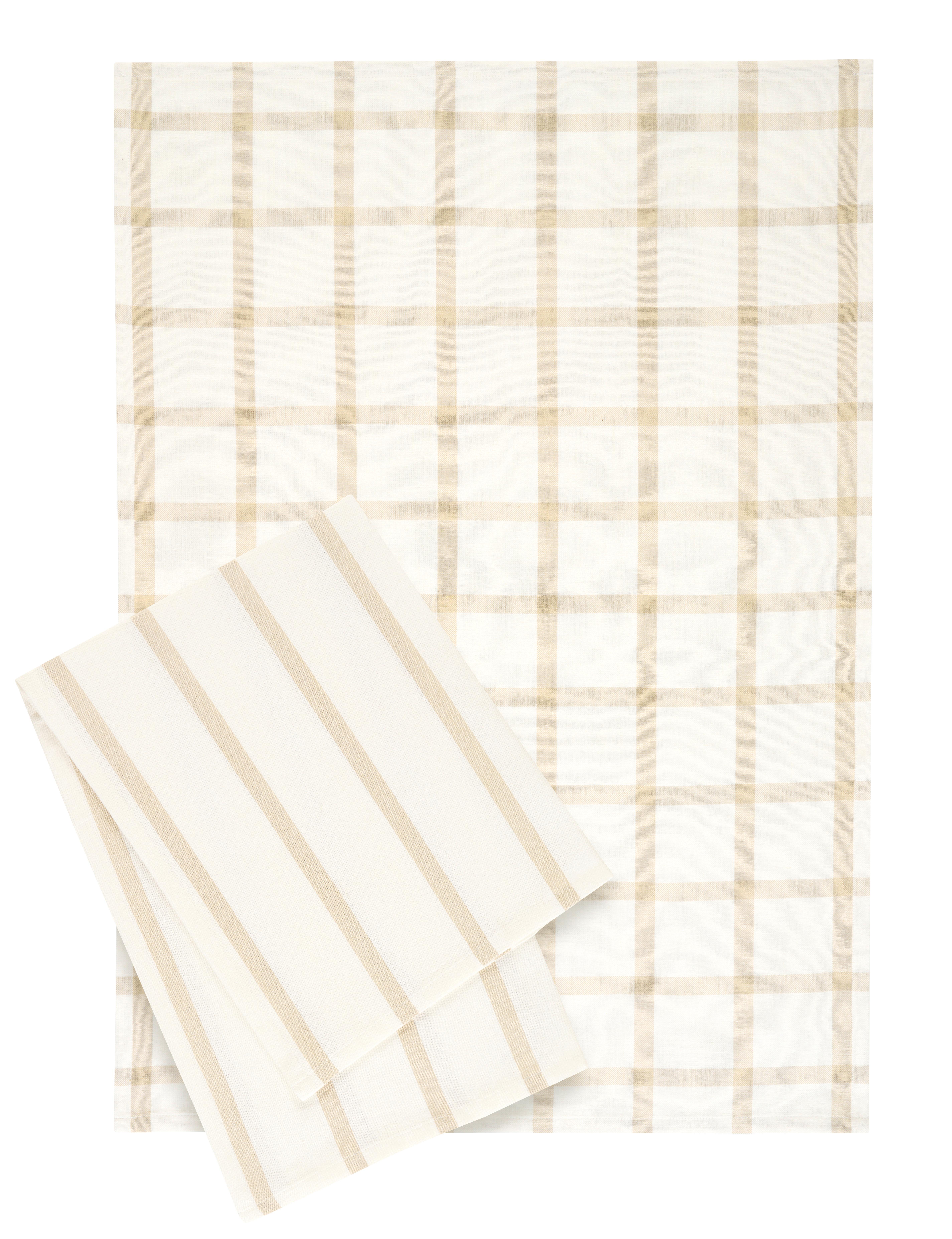 SADA UTĚREK EMMA - bílá/béžová, Konvenční, textil (50/70cm) - Mömax