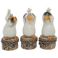 Dekofigur Vogel H: 10 cm Aus Polyresin für Indoor - Basics, Kunststoff (4/4/10cm)