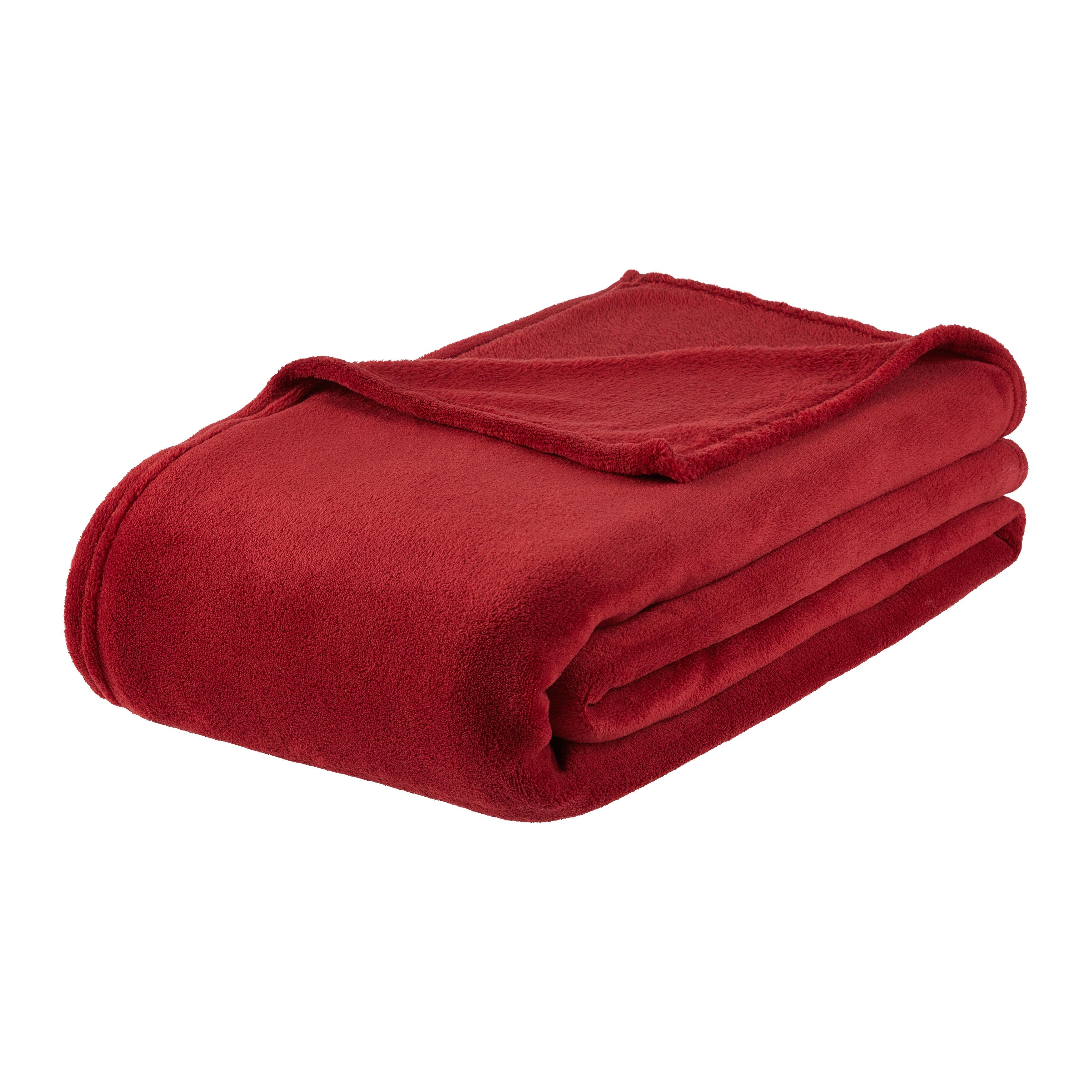 MĚKKÁ DEKA LUKAS XL - červená, Konvenční, textil (180/200cm) - Mömax