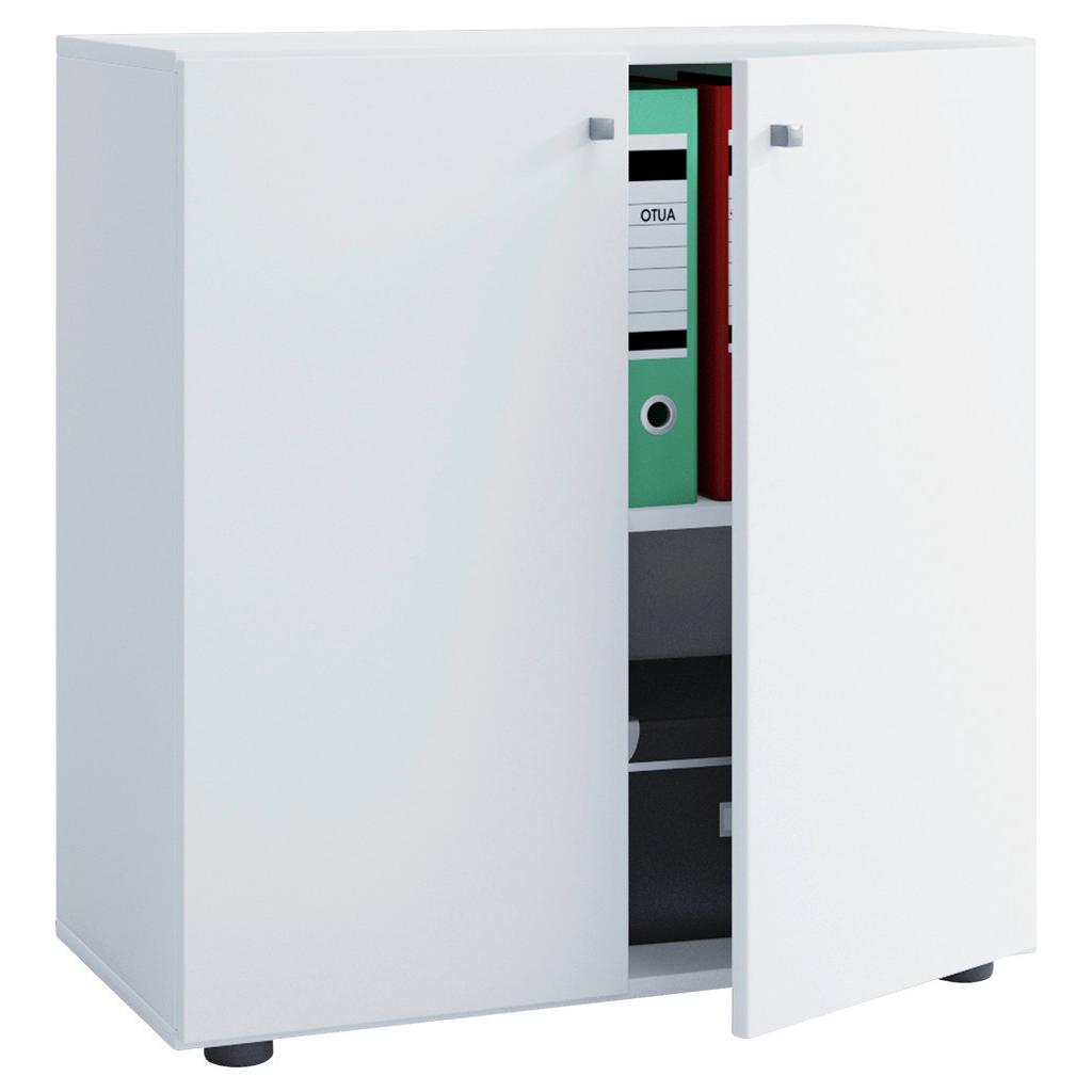 Aktenschrank Lona Weiß Dekor B: 70 cm