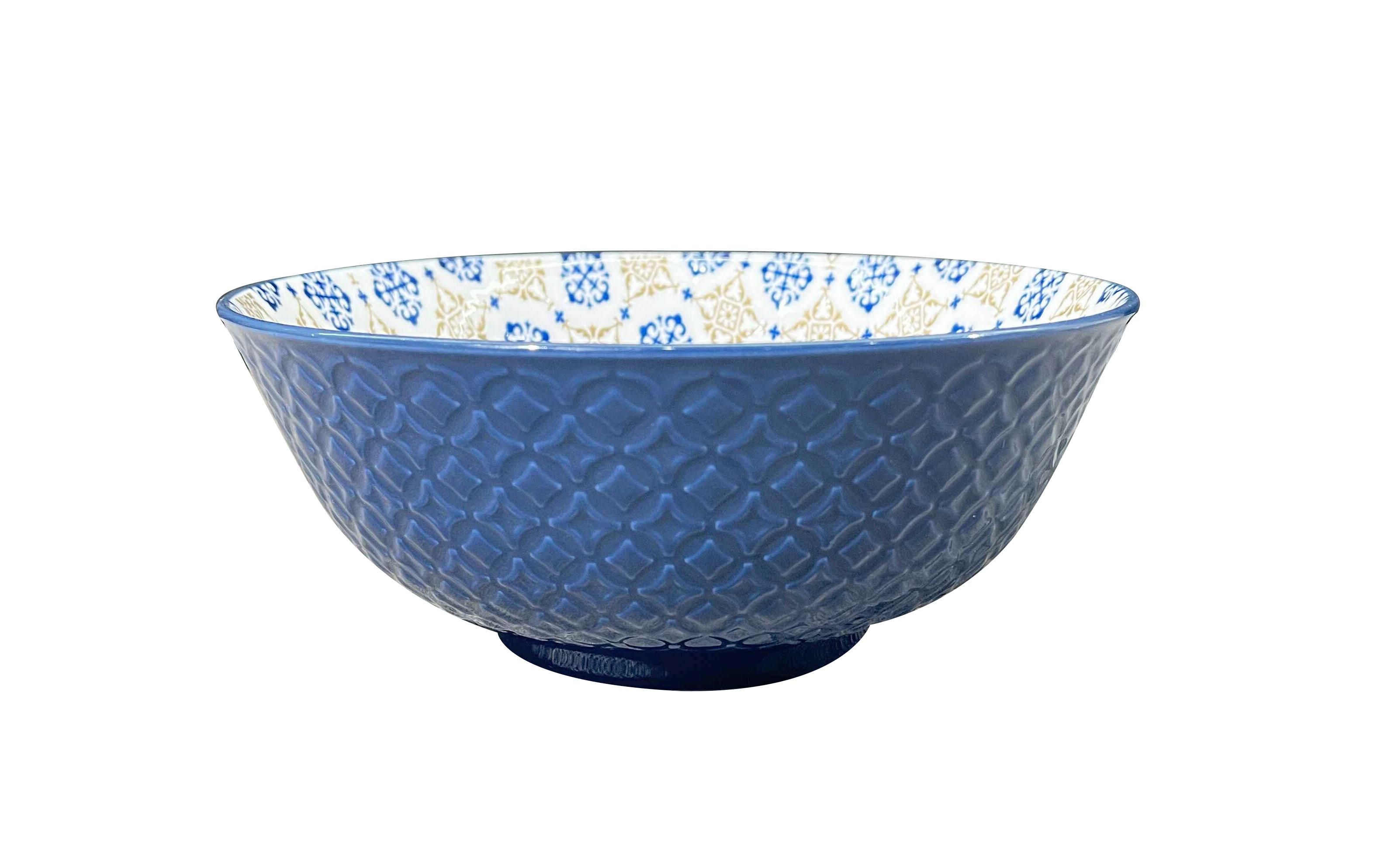 Tál Leyna - sötétkék/barna, Romantik / Landhaus, kerámia (16/7cm) - James Wood