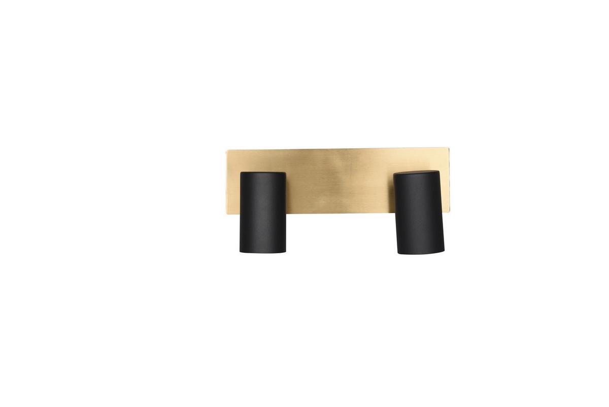Strahler Marley 2-flammig Verstellbar L: 30 Cm - Goldfarben/Schwarz, Basics, Metall (30/9/15cm) - Trio Leuchten