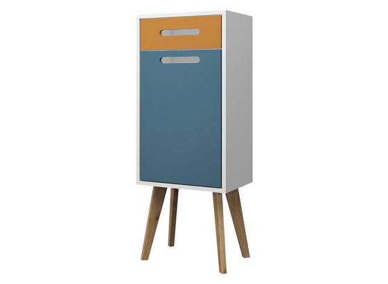 Unterschrank Malmö 40cm Weiß/curry/blau - Currygelb/Blau, Basics, Holzwerkstoff (40/96/35cm) Unterschrank Malmö 40cm Weiß/curry/blau - Currygelb/Blau, Basics, Holzwerkstoff (40/96/35cm)