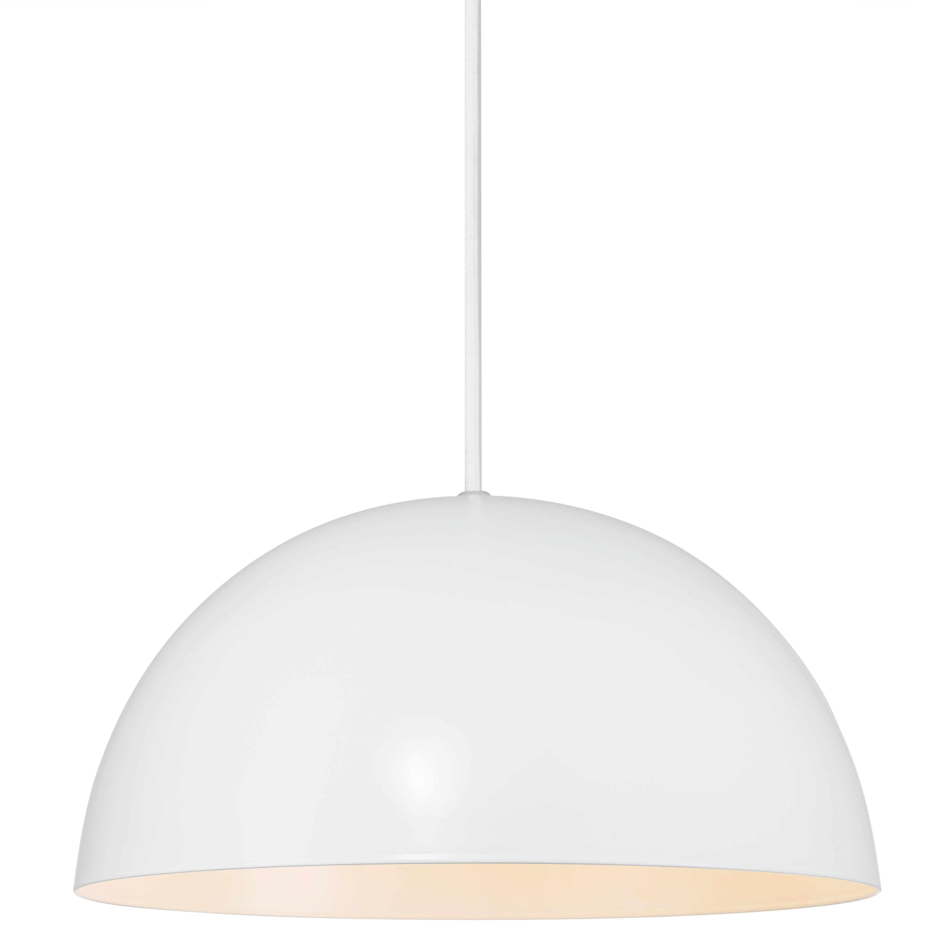 Hängeleuchte Ellen Weiß D: 30 cm - Weiß, Basics, Metall (30/220cm) - Nordlux