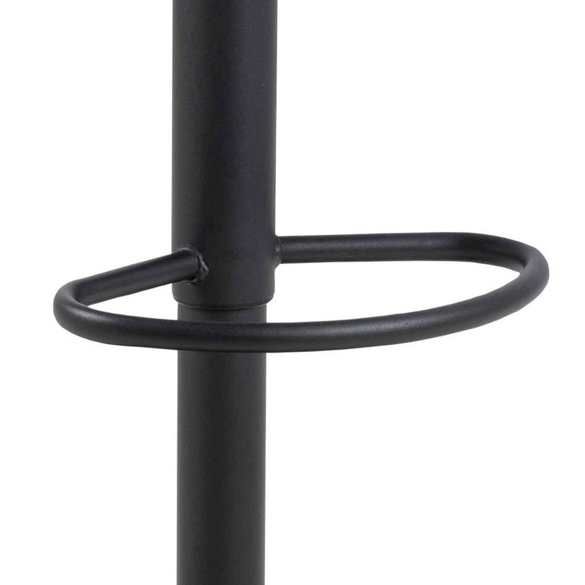 Barhocker Flynn Grau B: 44 Cm - Graubraun/Schwarz, Design, Textil/Metall (44/107/53cm) - MID.YOU