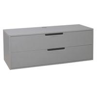 STOLEK NA ELEKTRONIKU BOUNTY - šedá/černá, Moderní, kov/kompozitní dřevo (119/47/45cm)