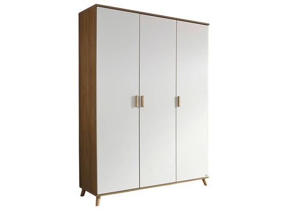 Drehtürenschrank Falun Eiche/alpinweiß 3-türig - Eichefarben/Weiß, MODERN, Holzwerkstoff (137/203/53cm) Drehtürenschrank Falun Eiche/alpinweiß 3-türig - Eichefarben/Weiß, MODERN, Holzwerkstoff (137/203/53cm)