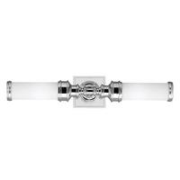 Badezimmer-wandleuchte Fe-Payn-Or2-Bath - Chromfarben, Design, Glas/Metall (55,9/12,7/12.7cm) - Elstead Lighting