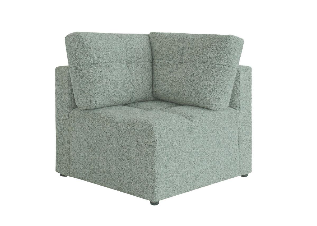 Sofaelement Lulu Türkis B: 91cm - Türkis/Schwarz, Design, Textil (91/94/91cm) - MID.YOU