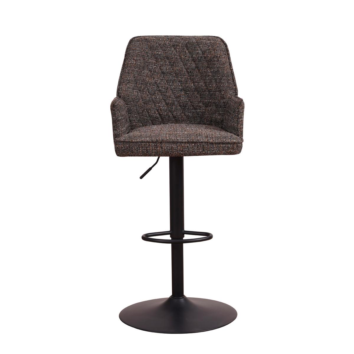 Barhocker-Set Donny Anthrazit/Dunkelgrau B: 54 cm - Dunkelgrau/Anthrazit, MODERN, Textil/Metall (54/100/58cm) - MID.YOU