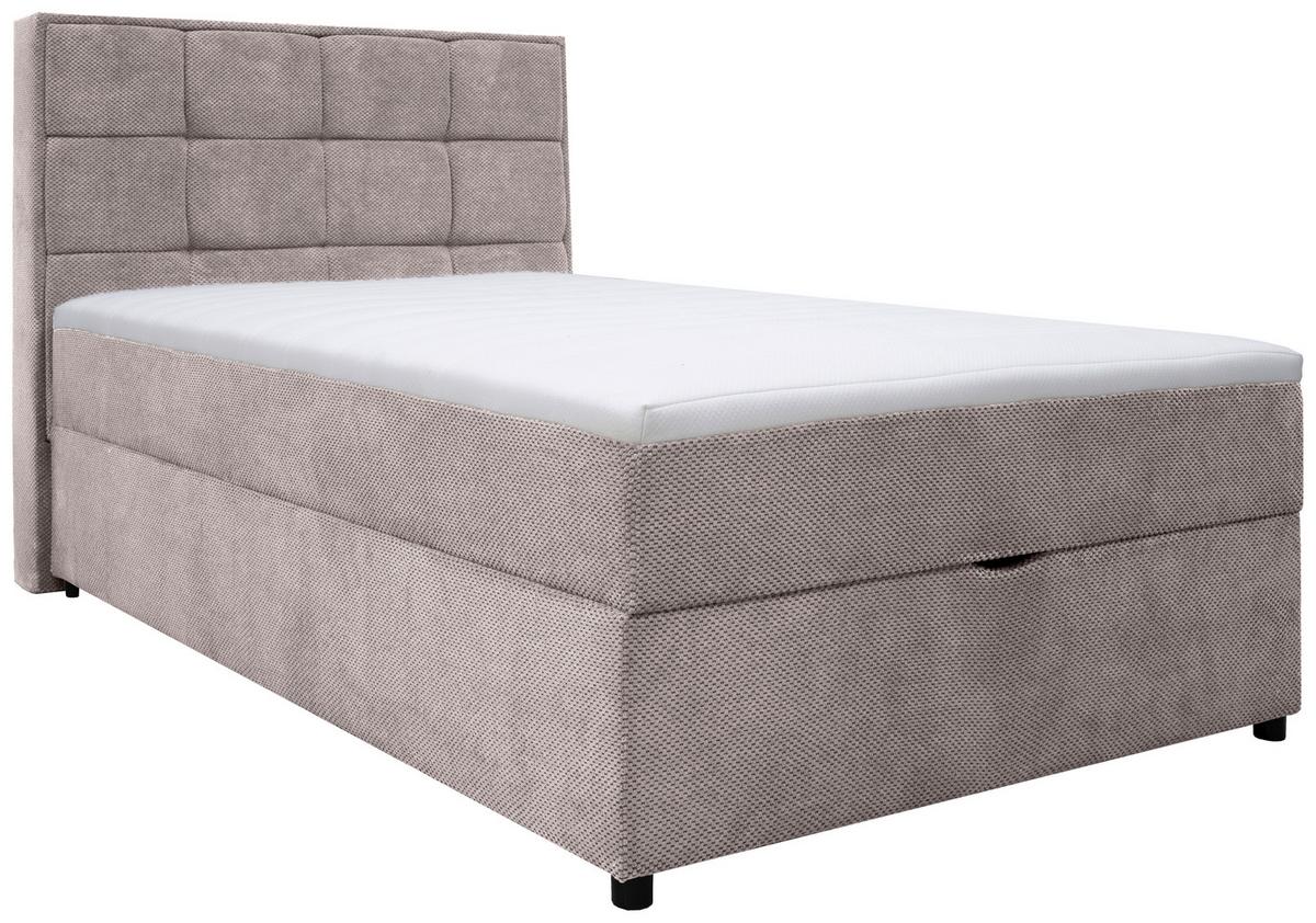 Boxbett Mit Bettkasten Catania 140x200 Cm Taupe - Taupe, MODERN, Holz/Holzwerkstoff (140/200cm) - MID.YOU
