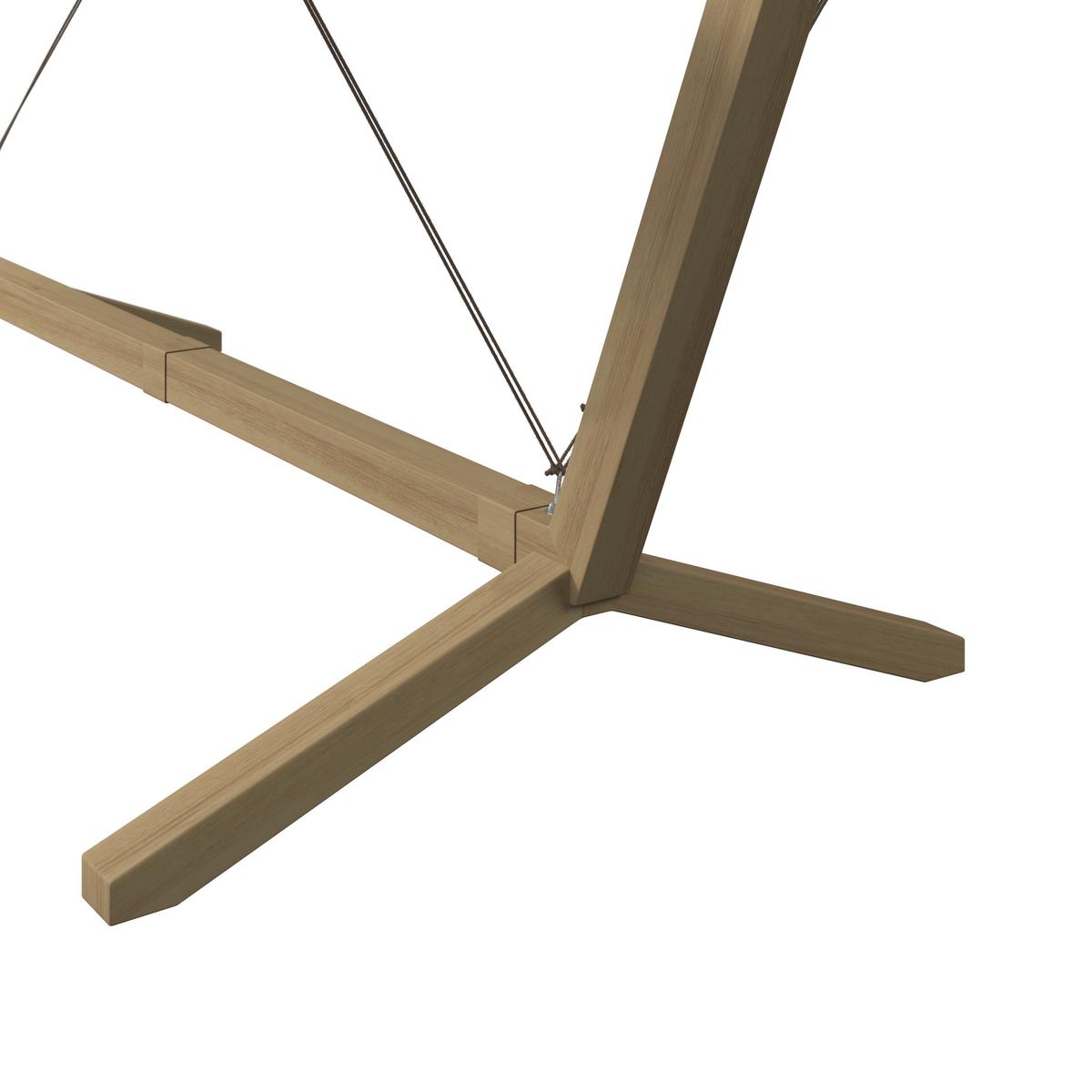 Hängematte Cesena - Gelb/Hellgrau, MODERN, Textil/Metall (296/111/108cm) - Beldano