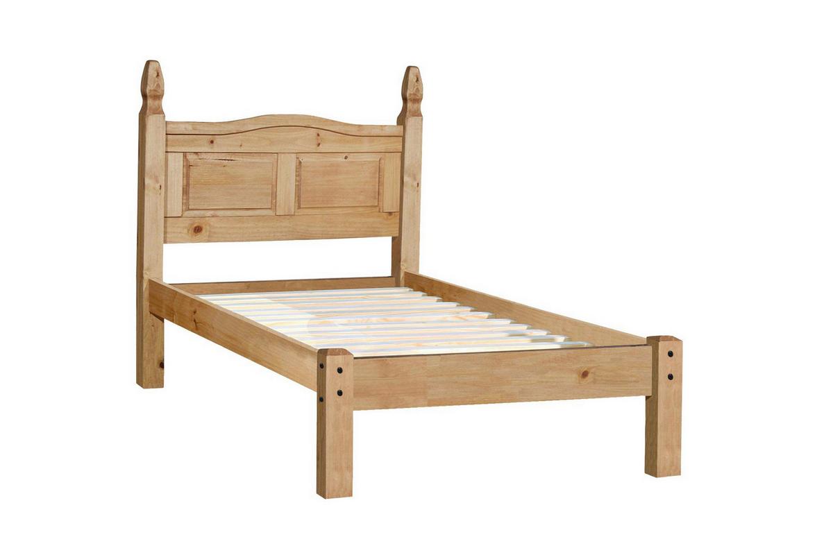 BETT Naturfarben 90x200cm - Naturfarben, Basics, Holz (90/200cm) - Livetastic