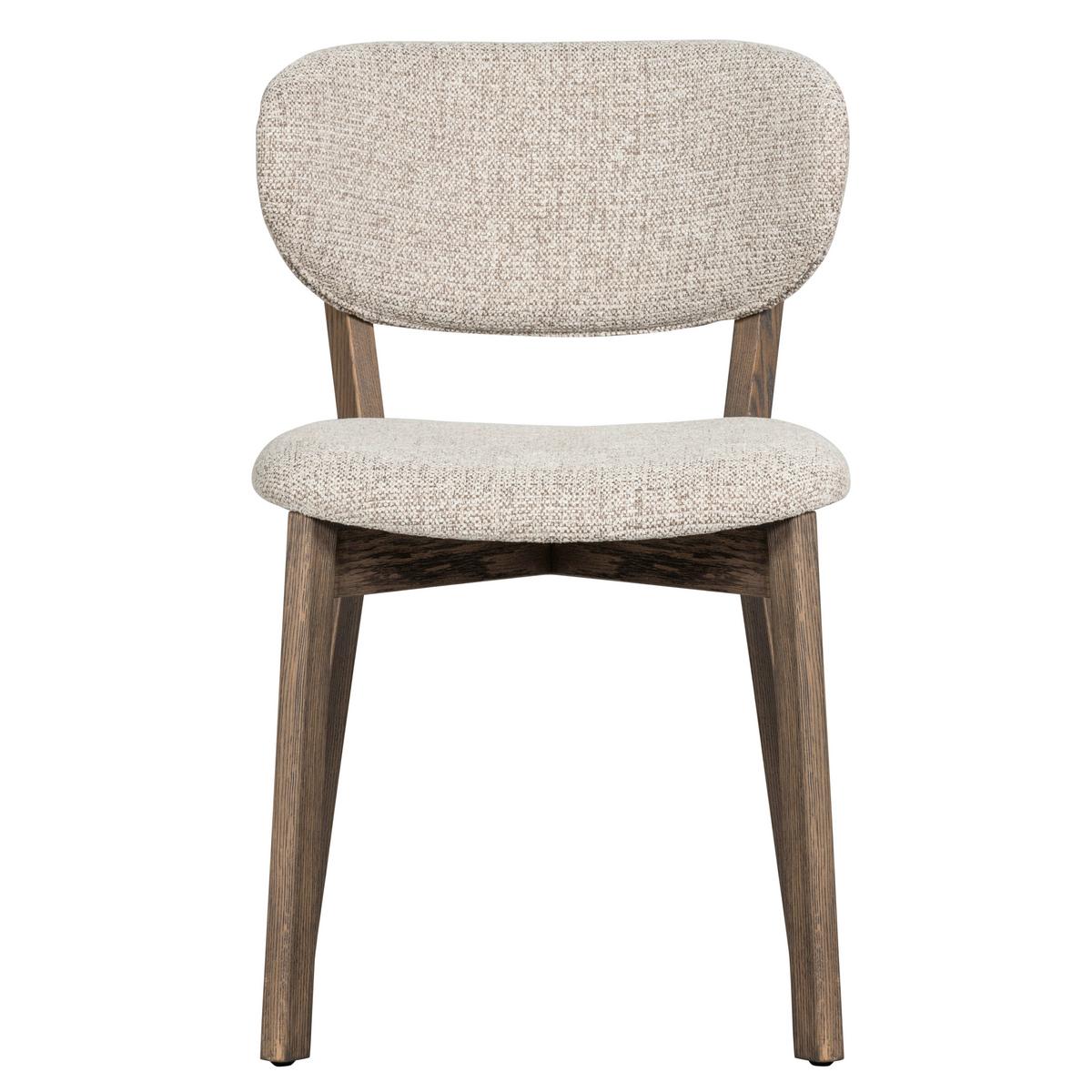 Stuhl-Set Udar Naturfarbe/Dunkelbraun B: 51cm - Dunkelbraun/Naturfarben, MODERN, Holz/Textil (51/82/60cm) - Livetastic