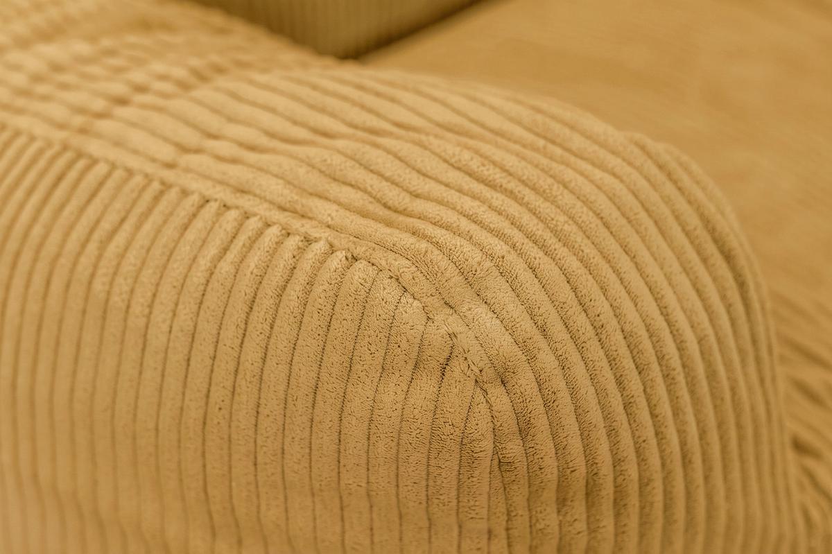 Sitzsack Rivo Cord gelb, Indoor, B: 110cm - Gelb, Basics, Textil (110/75/100cm)