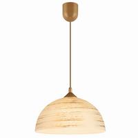 Pendelleuchte Goldfarben D: 30 cm - Goldfarben, Basics, Glas/Kunststoff (30/70cm)