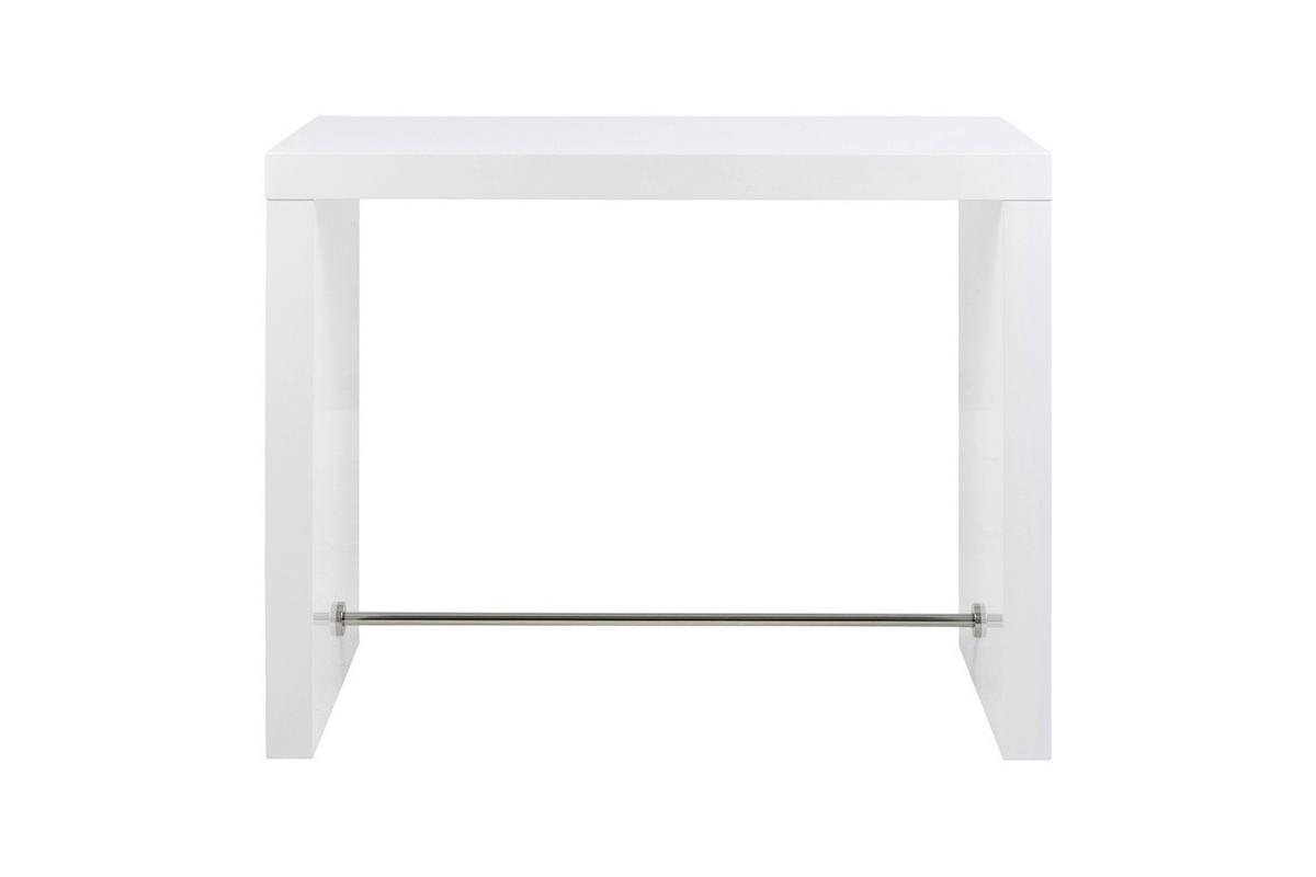 Esstisch Weiß B: 130 Cm - Weiß Hochglanz, MODERN, Holzwerkstoff (130/60/105cm) - Livetastic