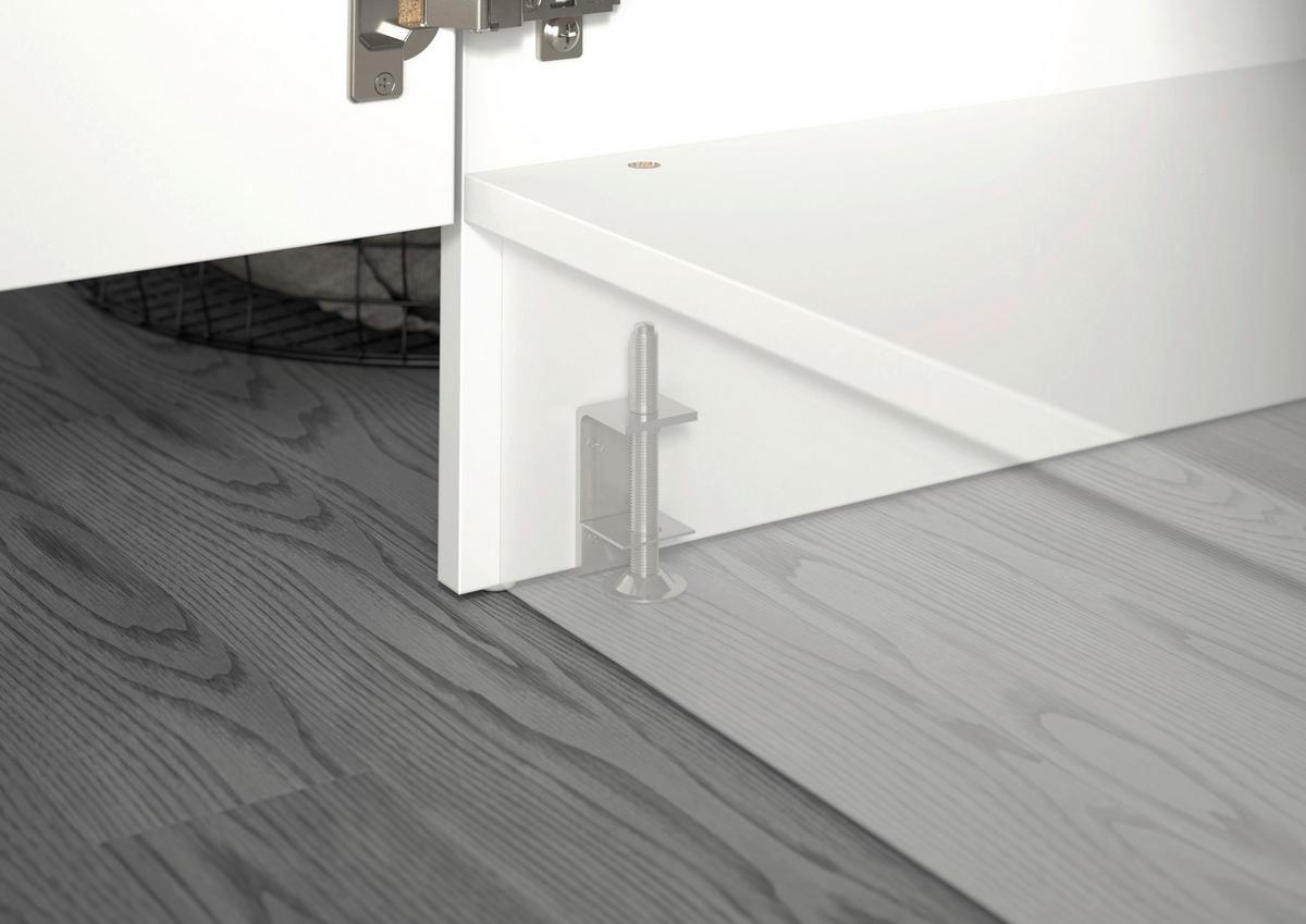 Prádelna Free bíla - bílá, Basics, kompozitní dřevo (133/195/68cm) - MID.YOU