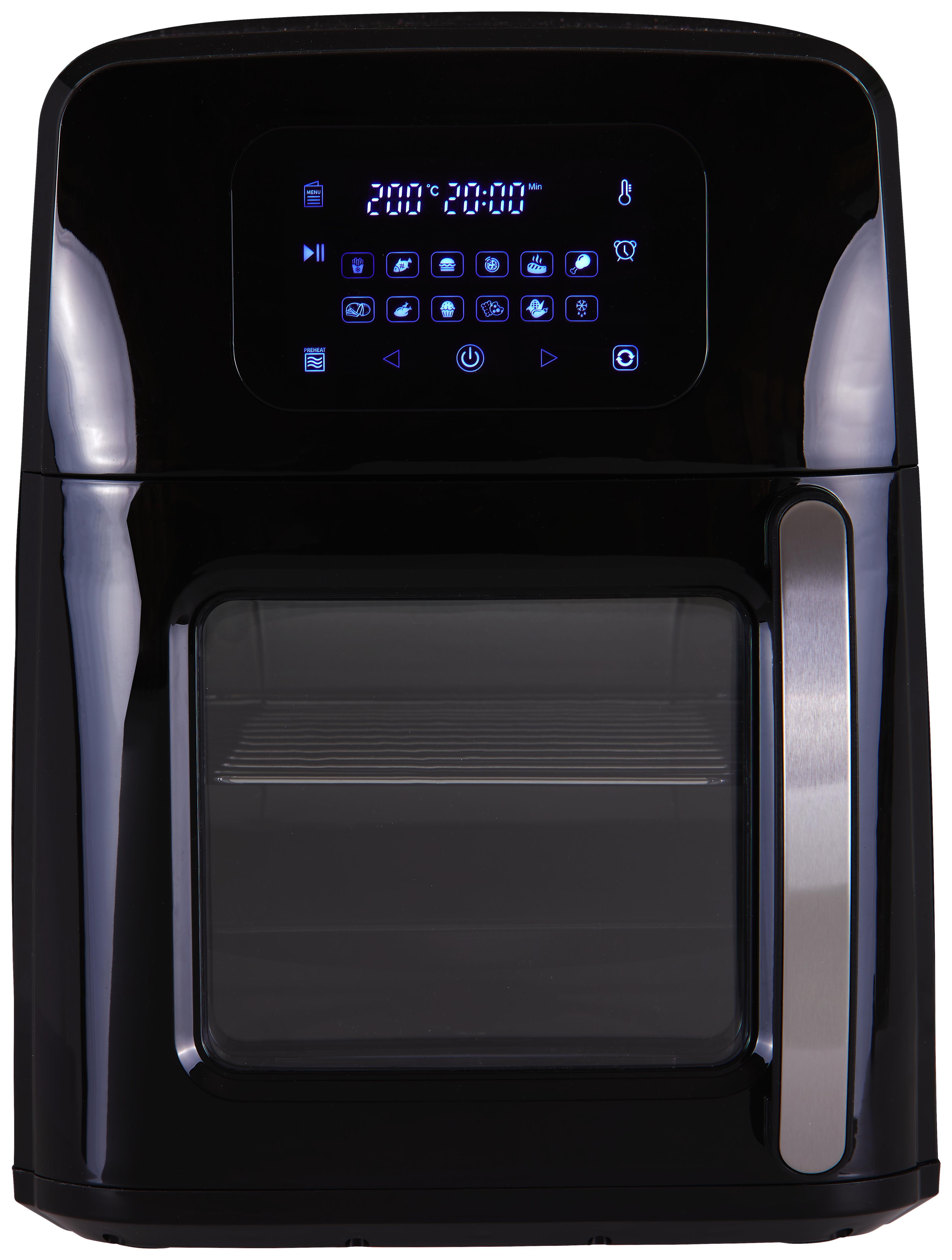 Heißluftfritteuse Lin - Schwarz, MODERN, Kunststoff/Metall (34,8/30,1/39,7cm) - Bono