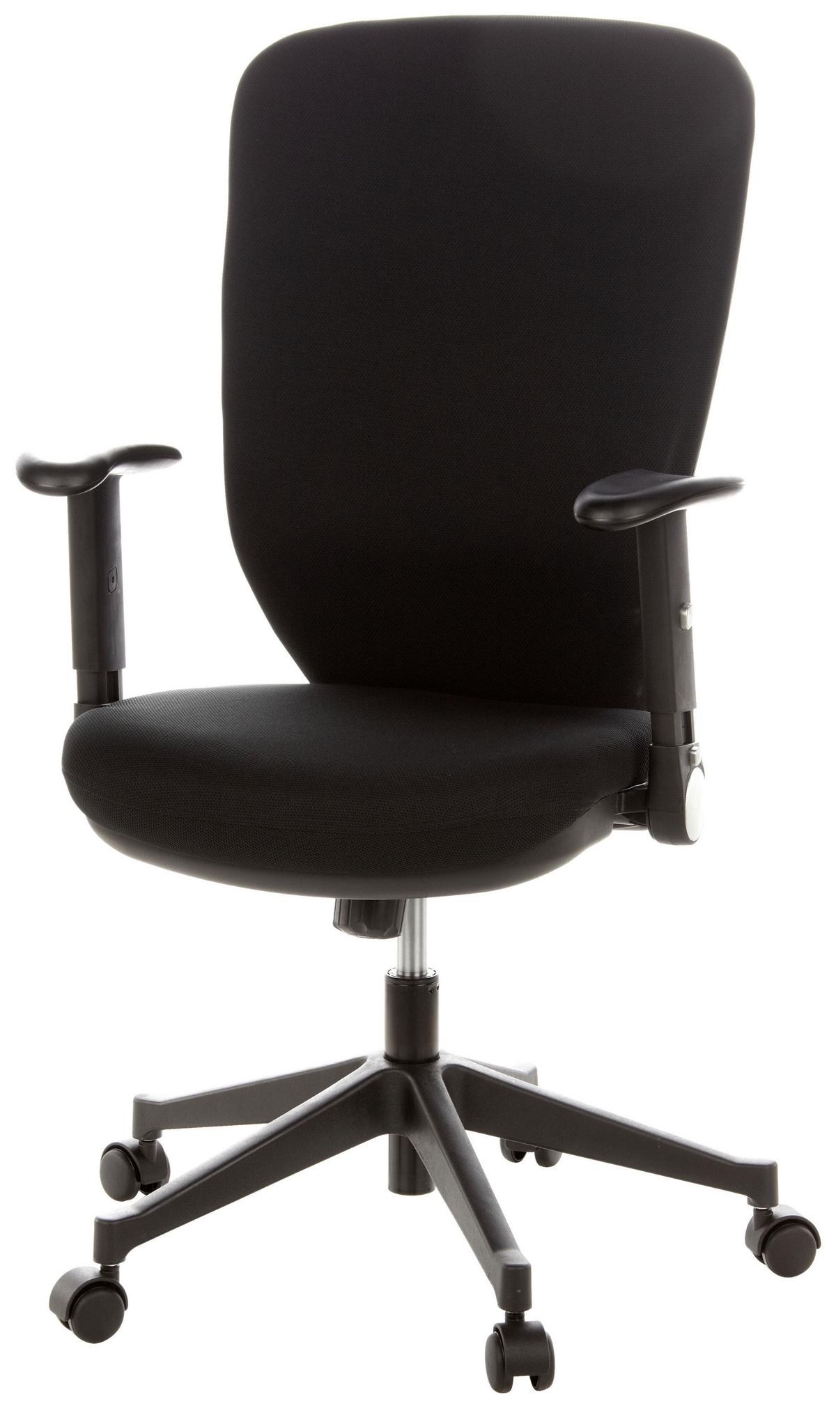 Drehstuhl Traffic 30 Schwarz - Schwarz, MODERN, Kunststoff/Textil (58/117/48cm) - MID.YOU