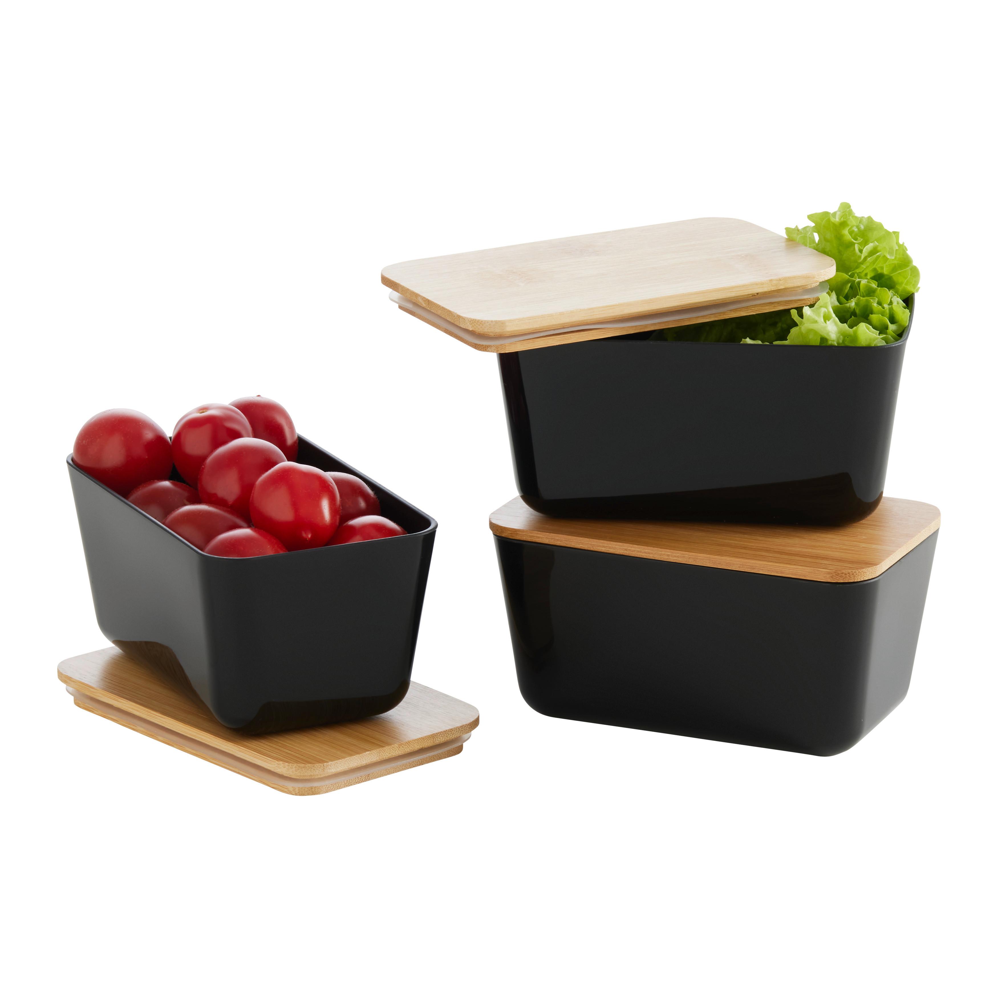 Dóza na potraviny MAGNUS - svetlohnedá/čierna, Modern, plast/prírodné materiály (13/8/6,6cm) - Mömax
