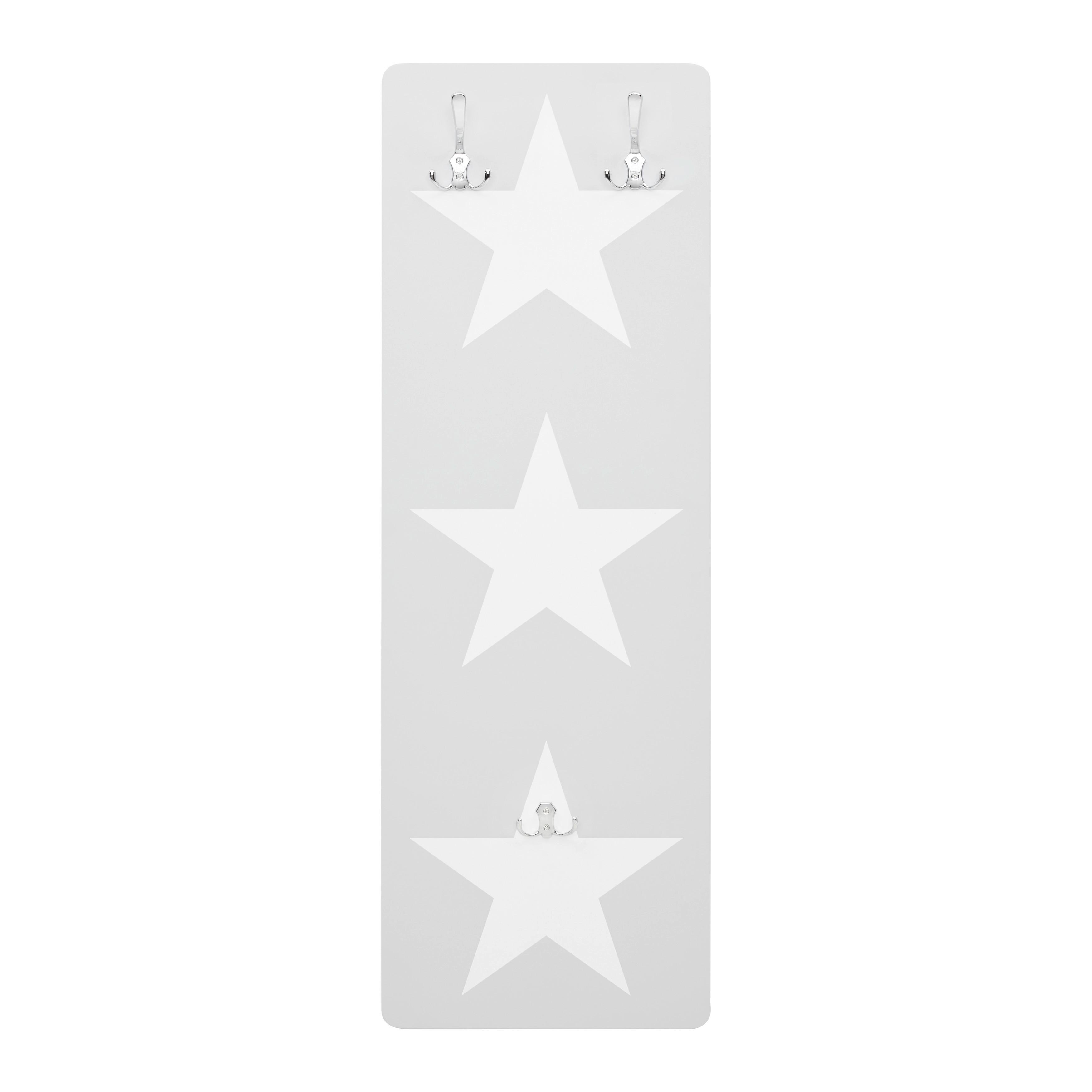 Šatní Panel Arianna - šedá/bílá, Moderní, kov/kompozitní dřevo (40/120/1,5cm) - Bessagi Kids