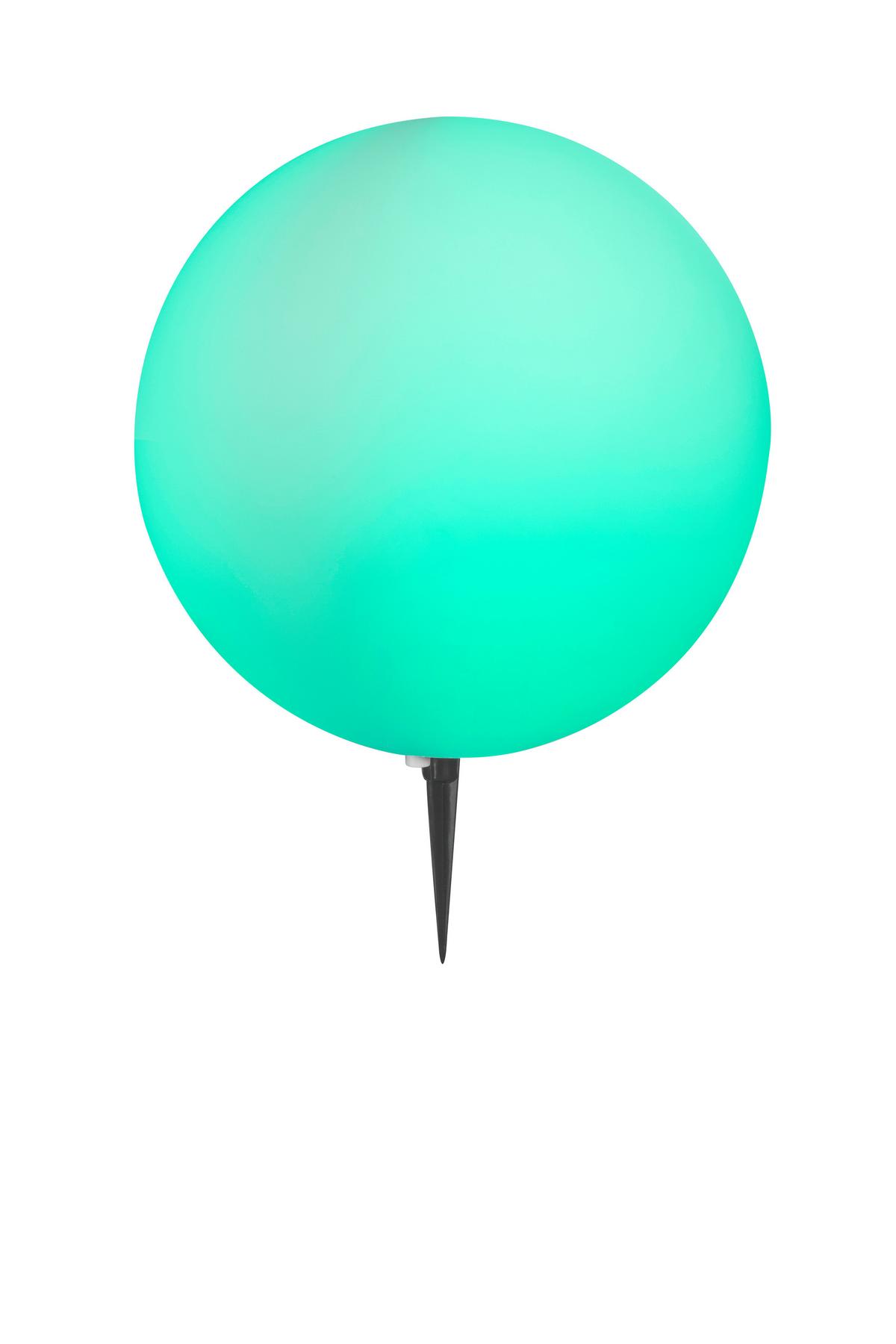 Außenstehleuchte 31776 Toula - Schwarz/Weiß, Design, Kunststoff (40/56cm) - Globo