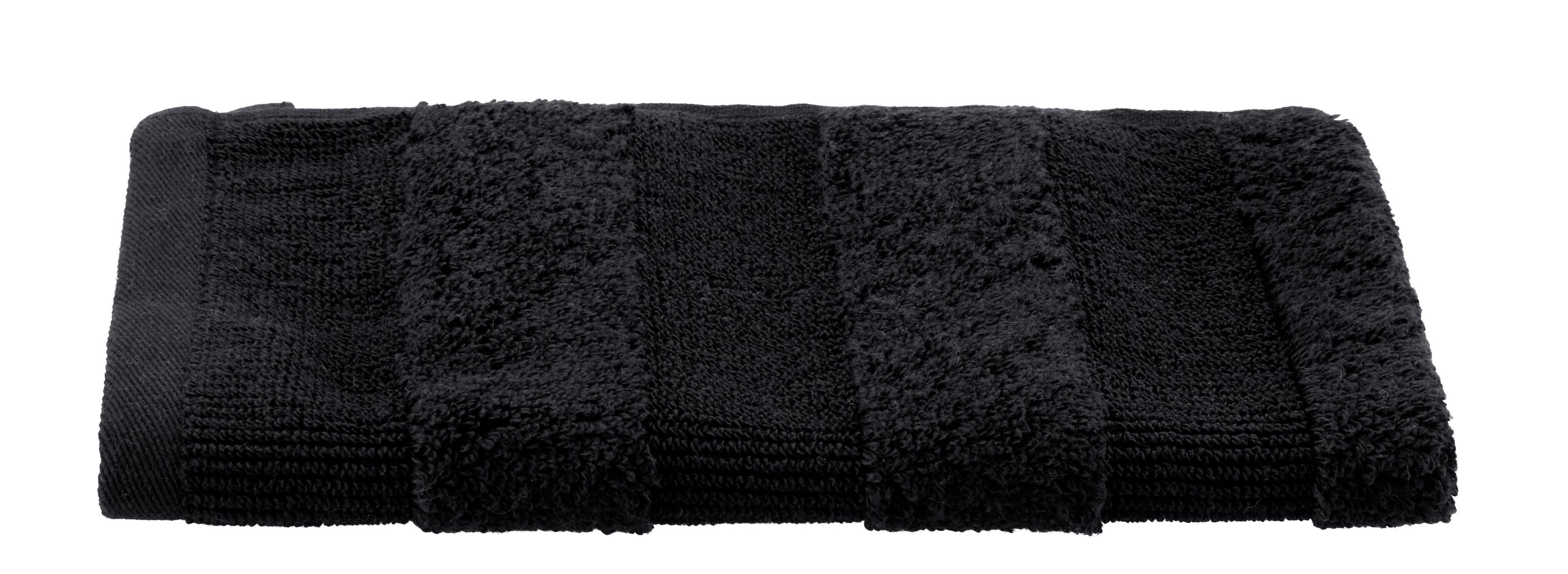 RUČNÍK PRO HOSTY Chris, 30/50cm, černá - černá, textil (30/50cm) - Premium Living